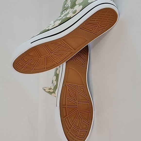 Classic Canvas Ankle Sneakers With Flower Print - Picture 6 of 8